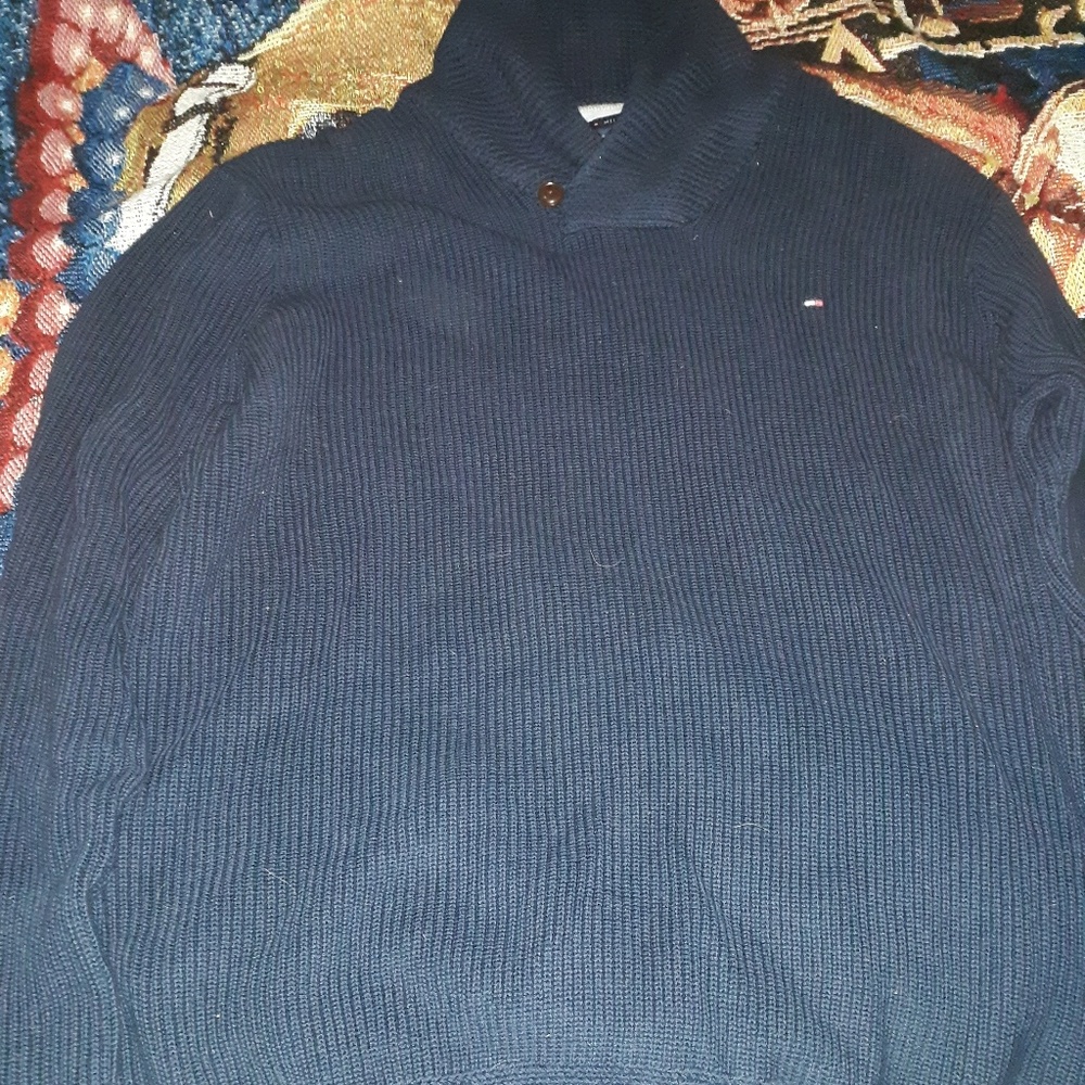 Mens Navy Blue Tommy Hilfiger Sweater 3xl